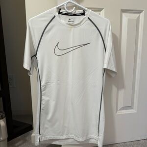 Nike Pro Dri-Fit Kids White and Black Shirt
